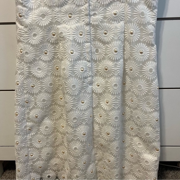 Lilly Pulitzer Nicci White Pinwheel Organza Pearl Dress - Picture 8 of 11